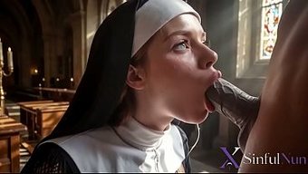 Сисястая Рыжая 3d-Монашка Нарушает Обеты, Чтобы Попробовать Хер В Церкви