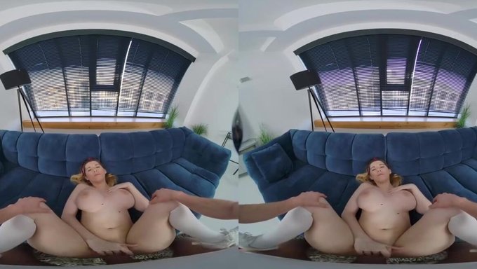 Оральные Навыки Блондинки-Бомбы В Виртуальной Реальности